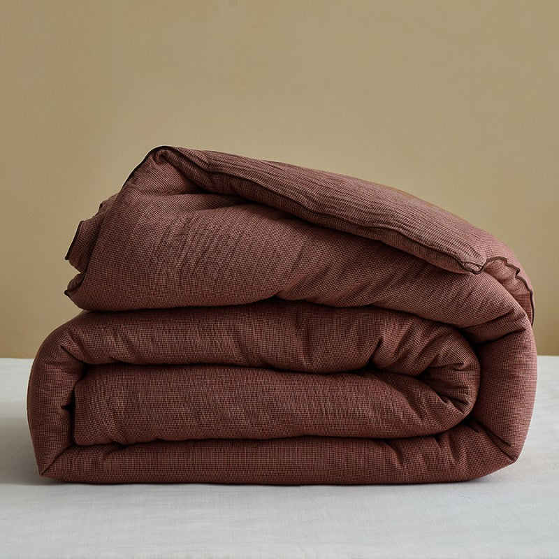 All-Season Quilted Cotton-Linen Blend Quilt and Bedspread