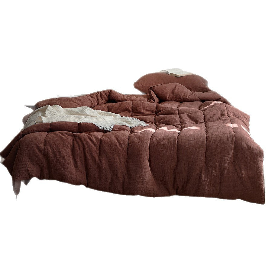 All-Season Quilted Cotton-Linen Blend Quilt and Bedspread