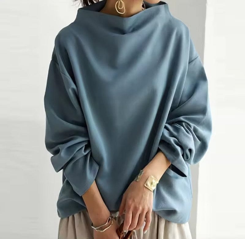 Image of Angela | Women's Oversized Funnel Neck Top