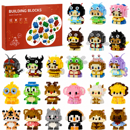 Animal Building Block Advent Calendar – 24 Days of Cute Building Figures