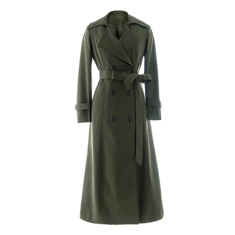 Ariel | Women's Double Breasted Long Coat - Image 1