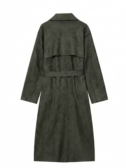 Ariel | Women's Double Breasted Long Coat - Image 2