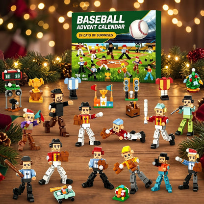 Baseball Advent Calendar, 786-Piece Brick Team and Ballpark Set