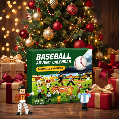 Baseball Advent Calendar, 786-Piece Brick Team and Ballpark Set