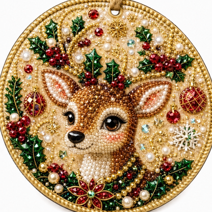 Beaded Gemstone Ornament Kit, Set of 6