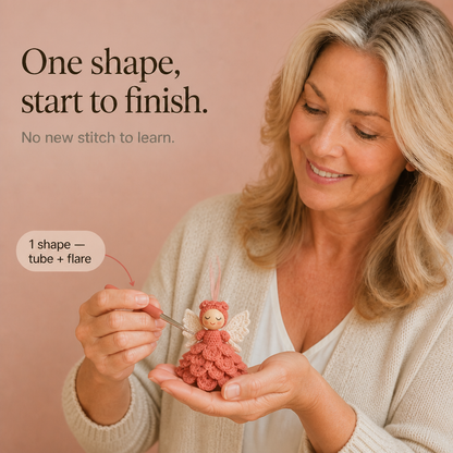 Beginner Crochet Angel Ornament Kit