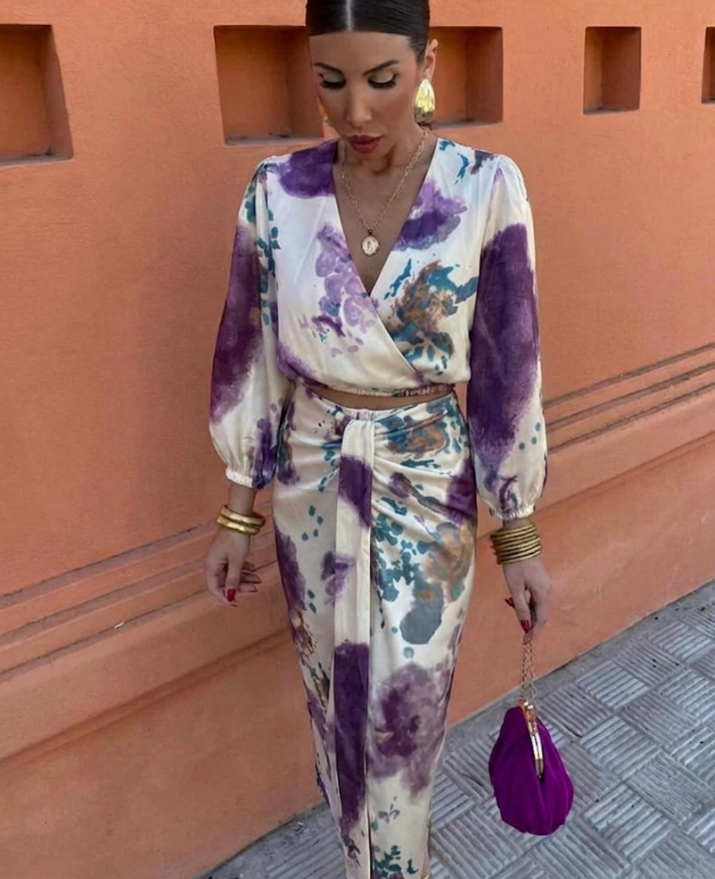 Beverly | Elegant Summer Blouse Skirt Set - Image 2