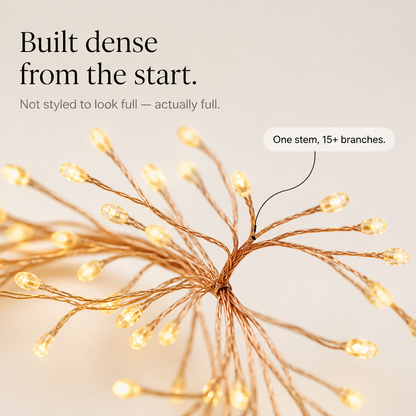 Branched Copper Wire Firecracker Fairy Lights