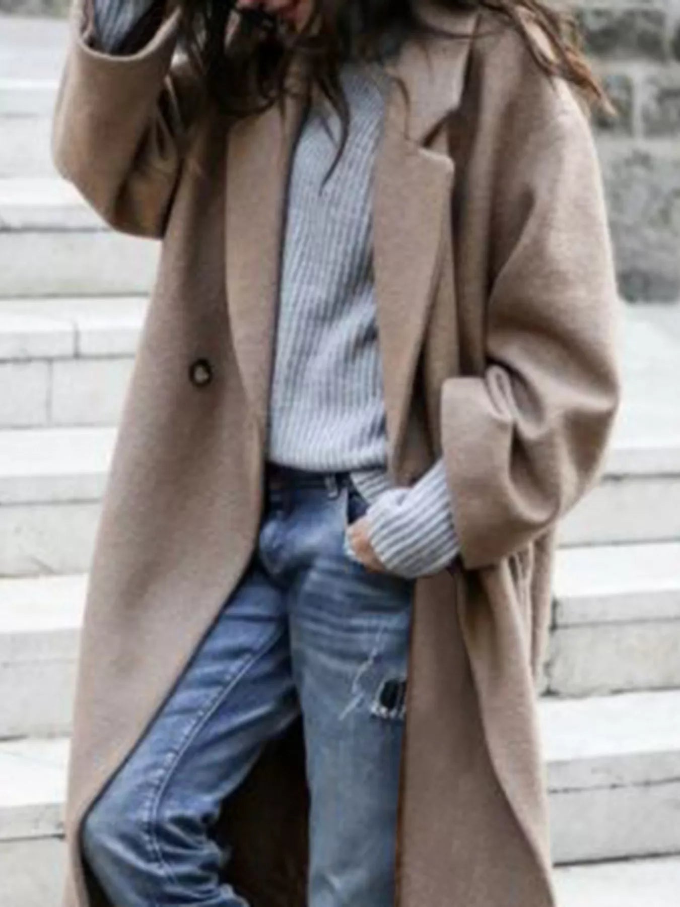 Charlotte | Women's Oversized Long Coat - Image 4