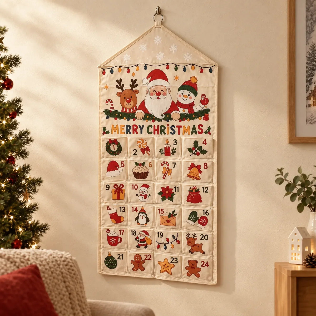 Canvas Wall-Hanging Advent Calendar
