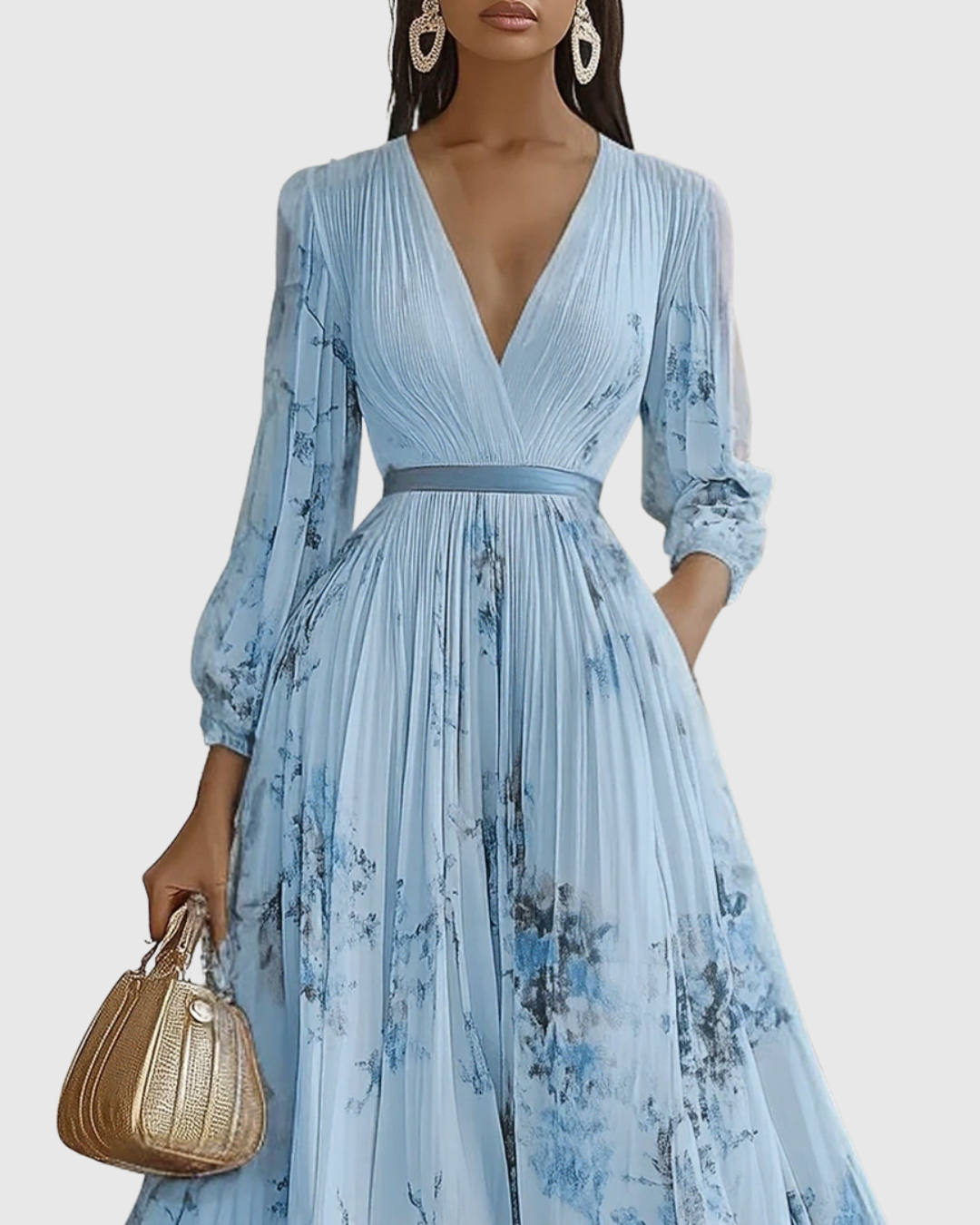 Image of Carla | Women's Sleeveless A-Line Midi Dress