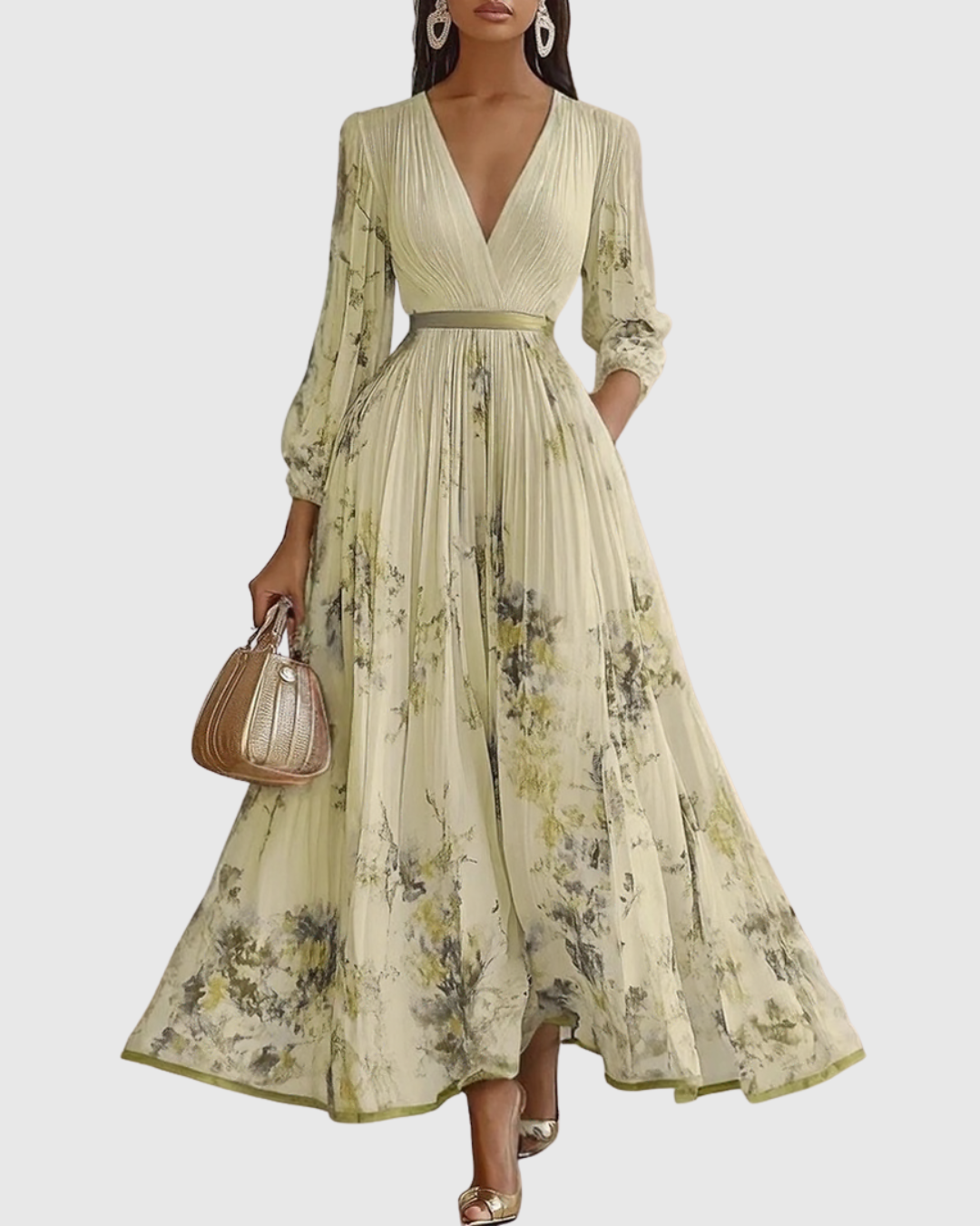 Image of Carla | Women's Sleeveless A-Line Midi Dress