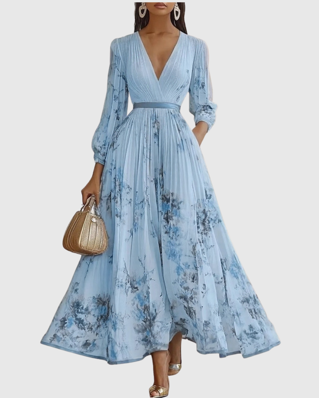Image of Carla | Women's Sleeveless A-Line Midi Dress