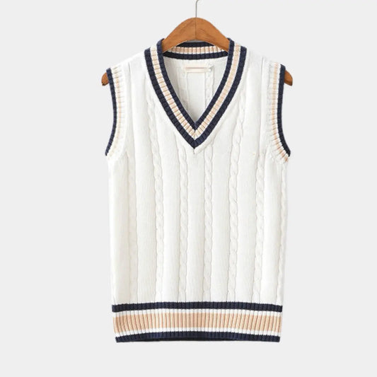 Casual College Style Sweater Vest