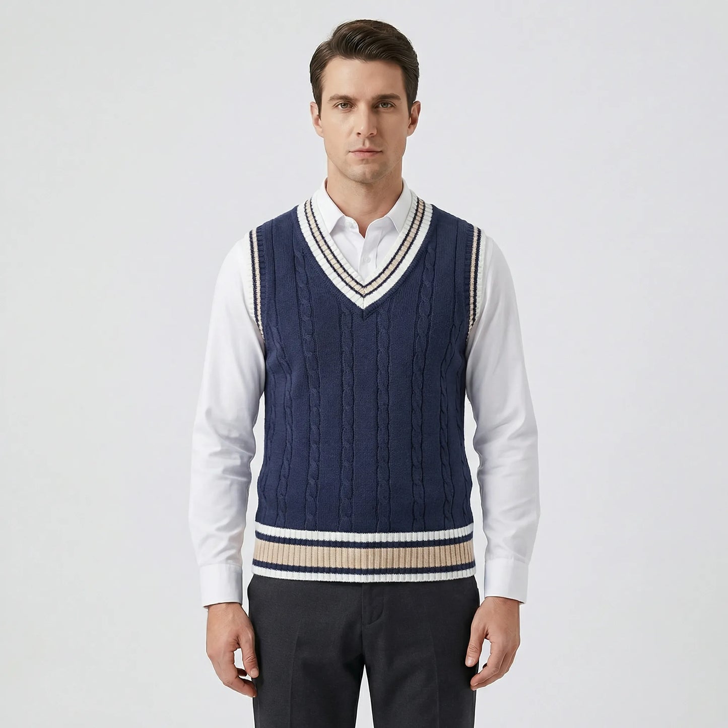 Casual Preppy Sweater Vest