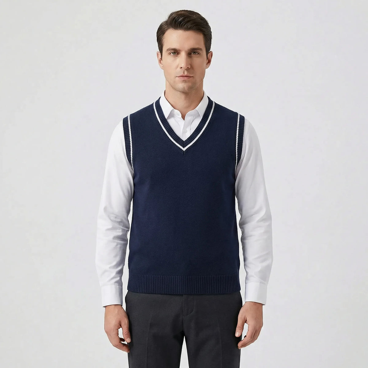 Casual Preppy Sweater Vest