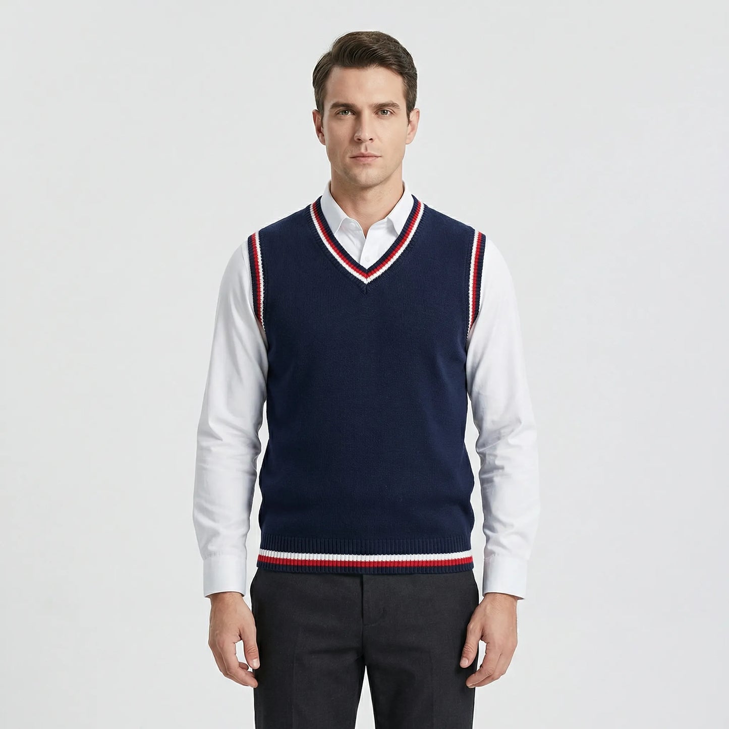 Casual Preppy Sweater Vest
