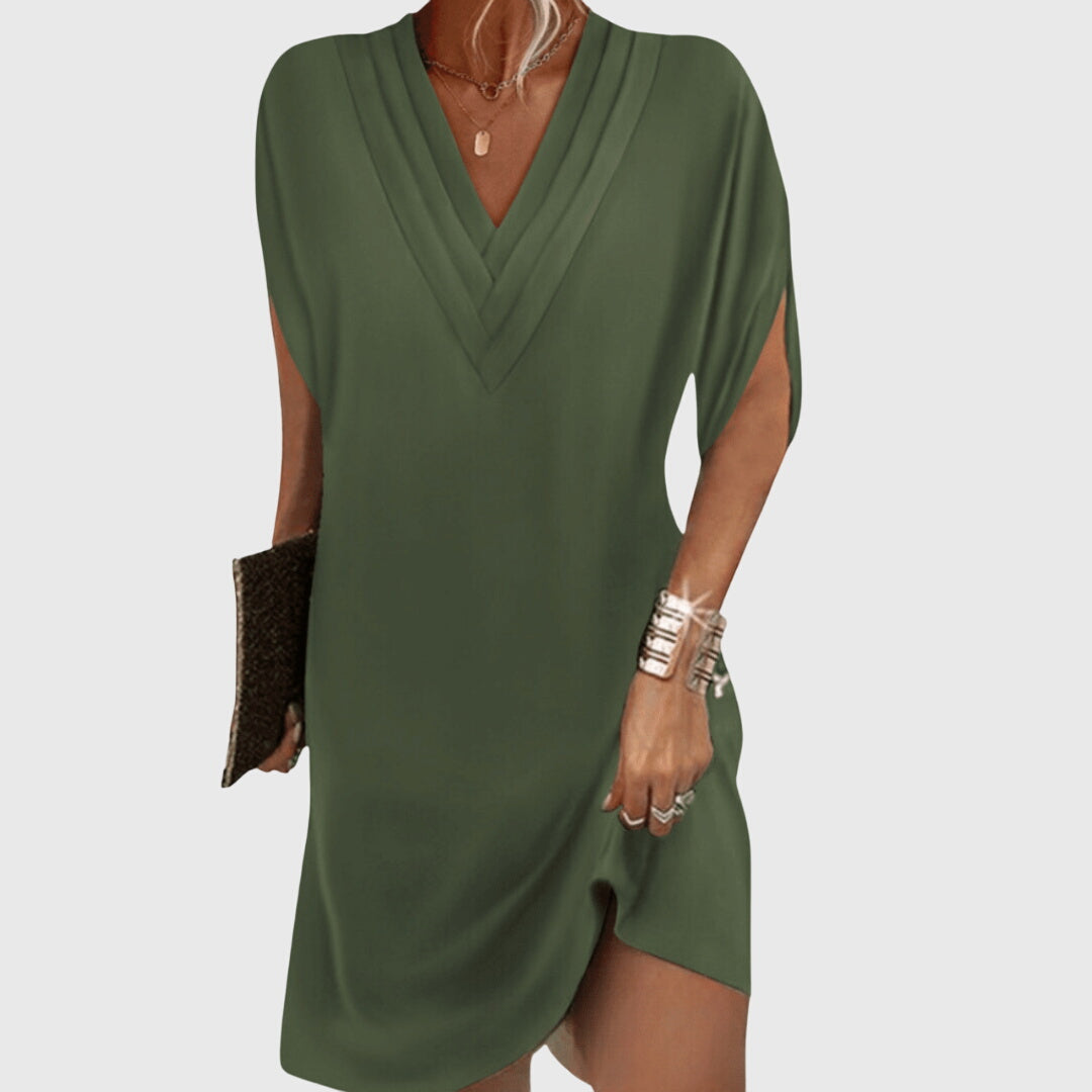Image of Cheri | Women's V-Neck Mini Dress