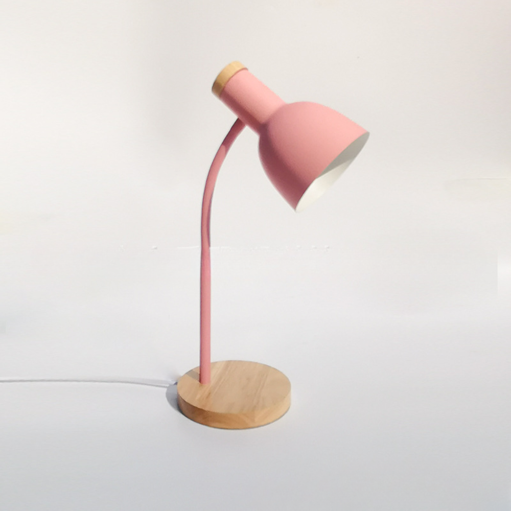 Children's Room Table Lamp with Metal Shade