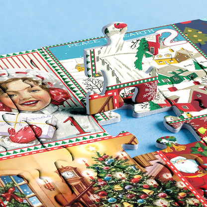 Christmas Advent Calendar 1000-Piece Jigsaw Puzzle