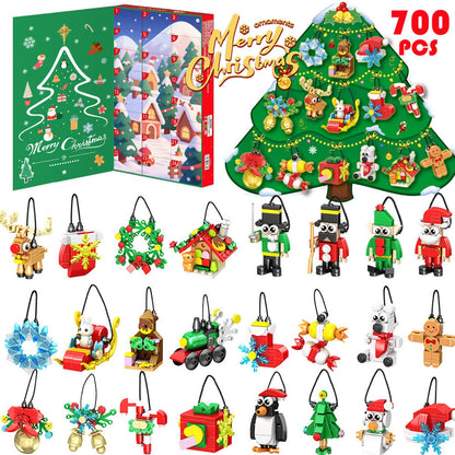 Brick Ornament Advent Calendar, 24 Hanging Christmas Builds, 700 Pieces