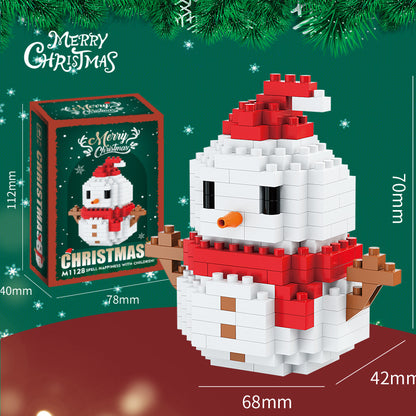 Christmas Building Bricks Set – Collectible Holiday Mini Figures in Gift Box