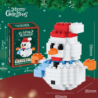 Christmas Building Bricks Set – Collectible Holiday Mini Figures in Gift Box