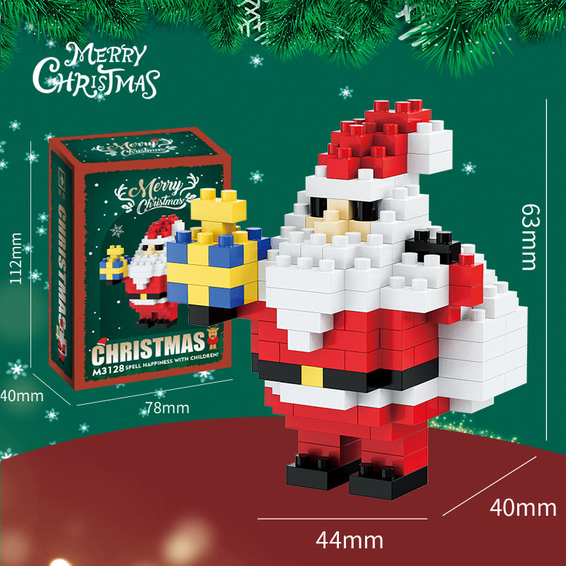 Christmas Building Bricks Set – Collectible Holiday Mini Figures in Gift Box