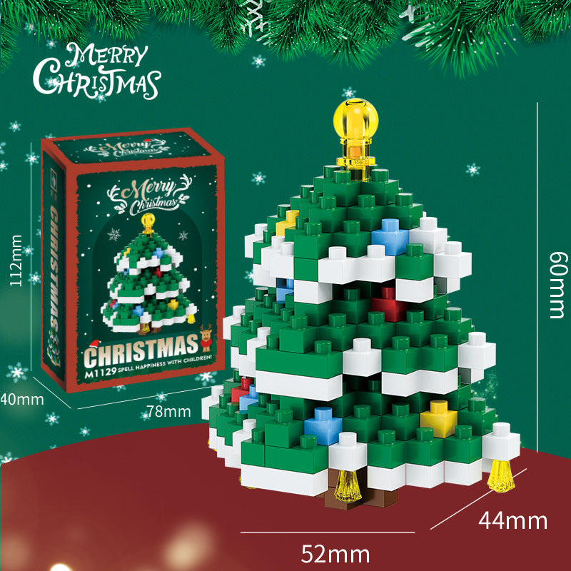 Christmas Building Bricks Set – Collectible Holiday Mini Figures in Gift Box