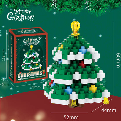 Christmas Building Bricks Set – Collectible Holiday Mini Figures in Gift Box