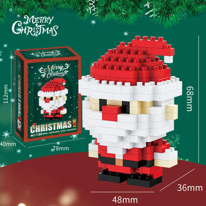 Christmas Building Bricks Set – Collectible Holiday Mini Figures in Gift Box