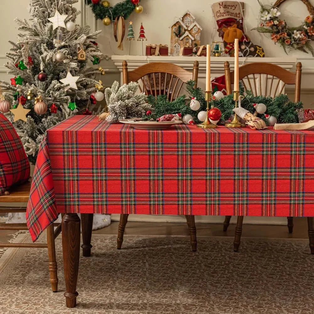 Christmas Plaid Tablecloth