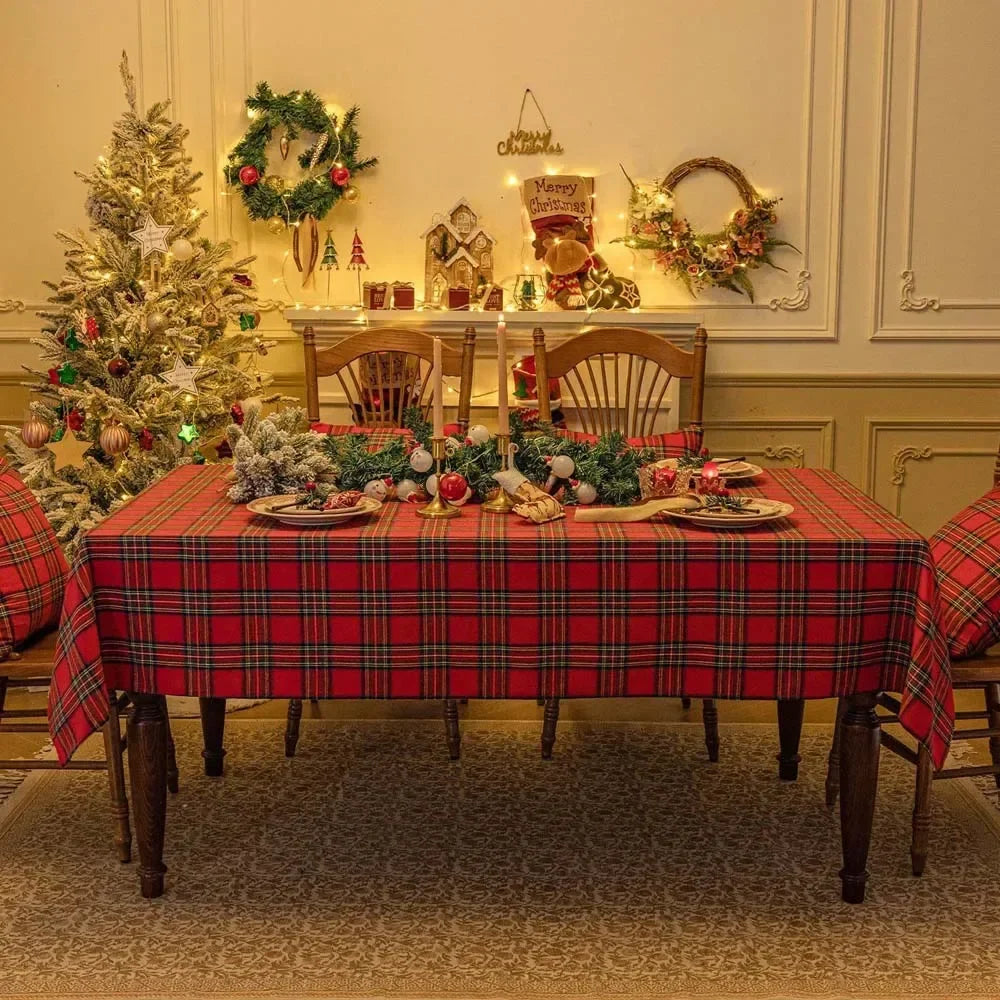 Christmas Plaid Tablecloth