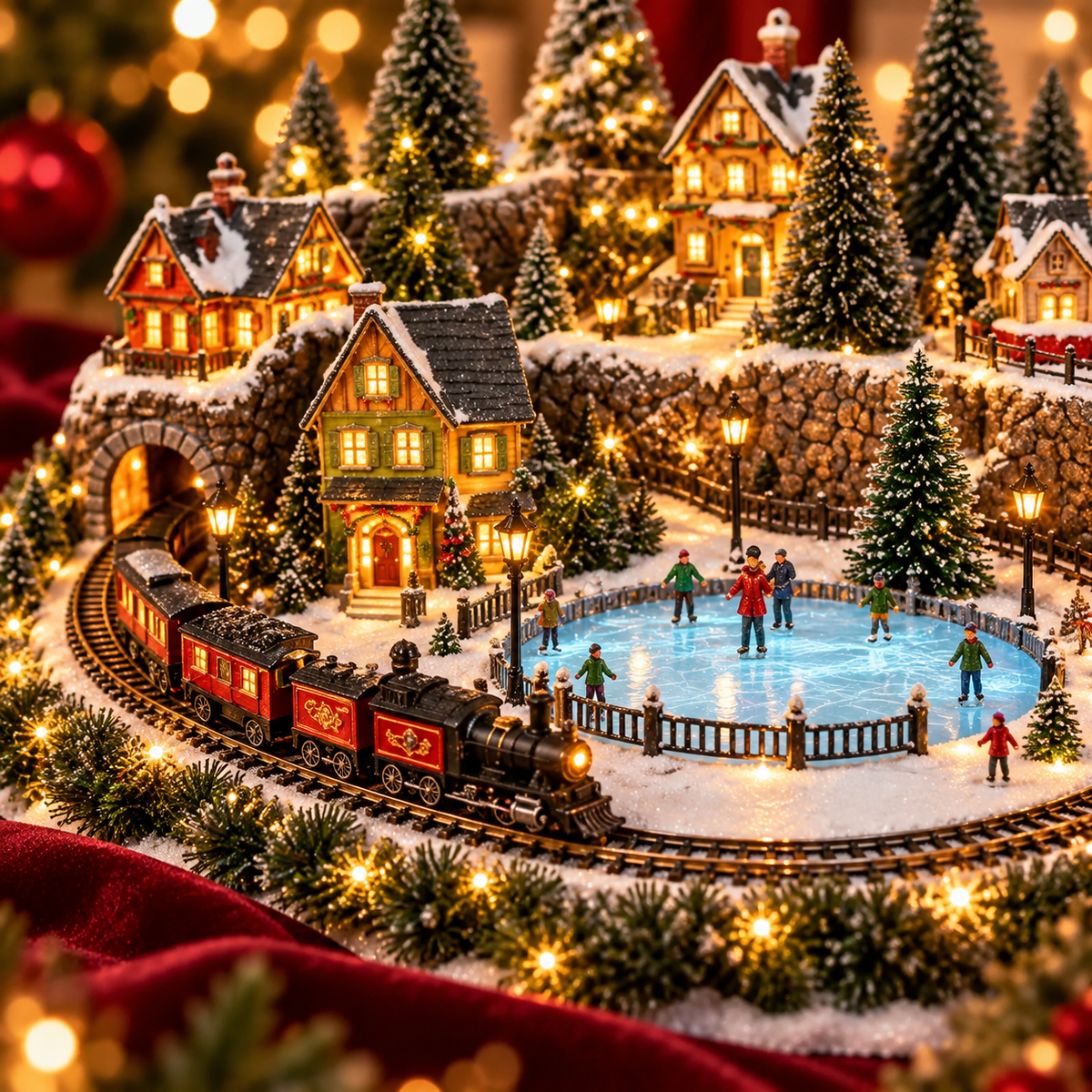 Christmas Train & Skating Rink