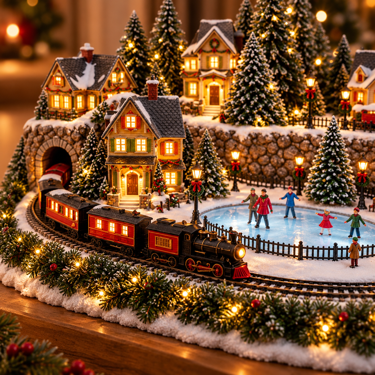 Christmas Train & Skating Rink