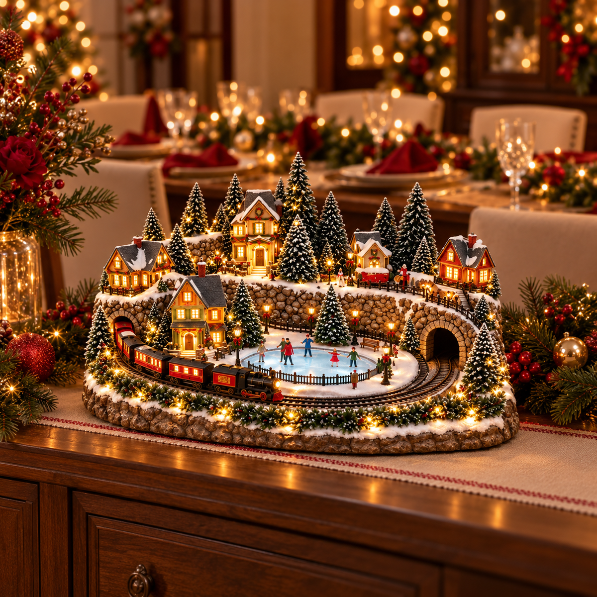 Christmas Train & Skating Rink