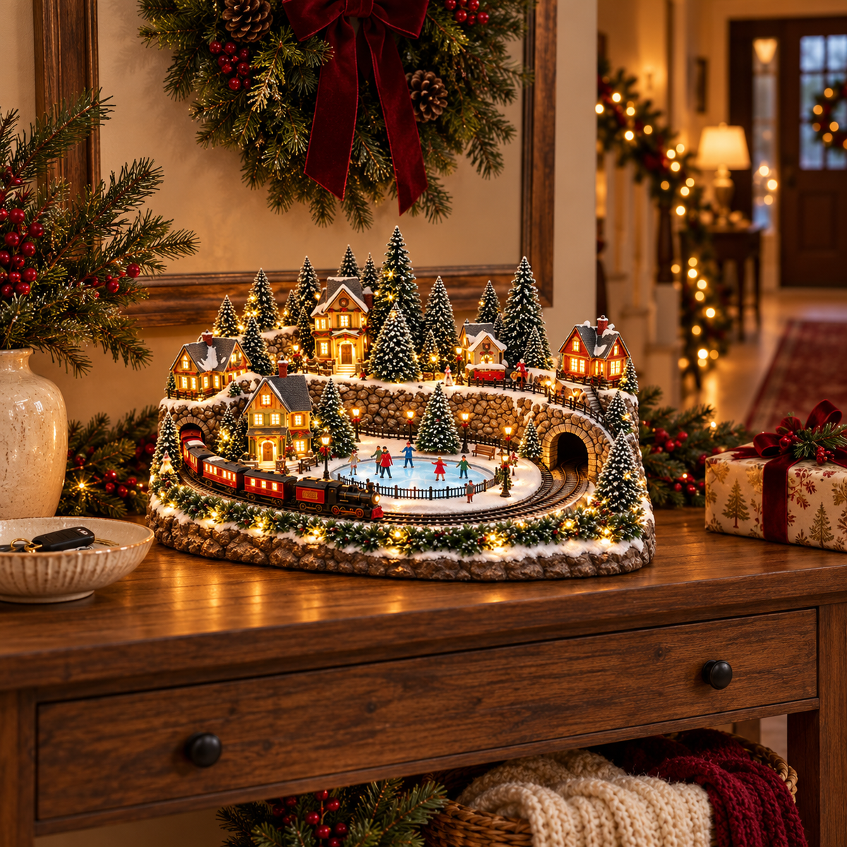 Christmas Train & Skating Rink