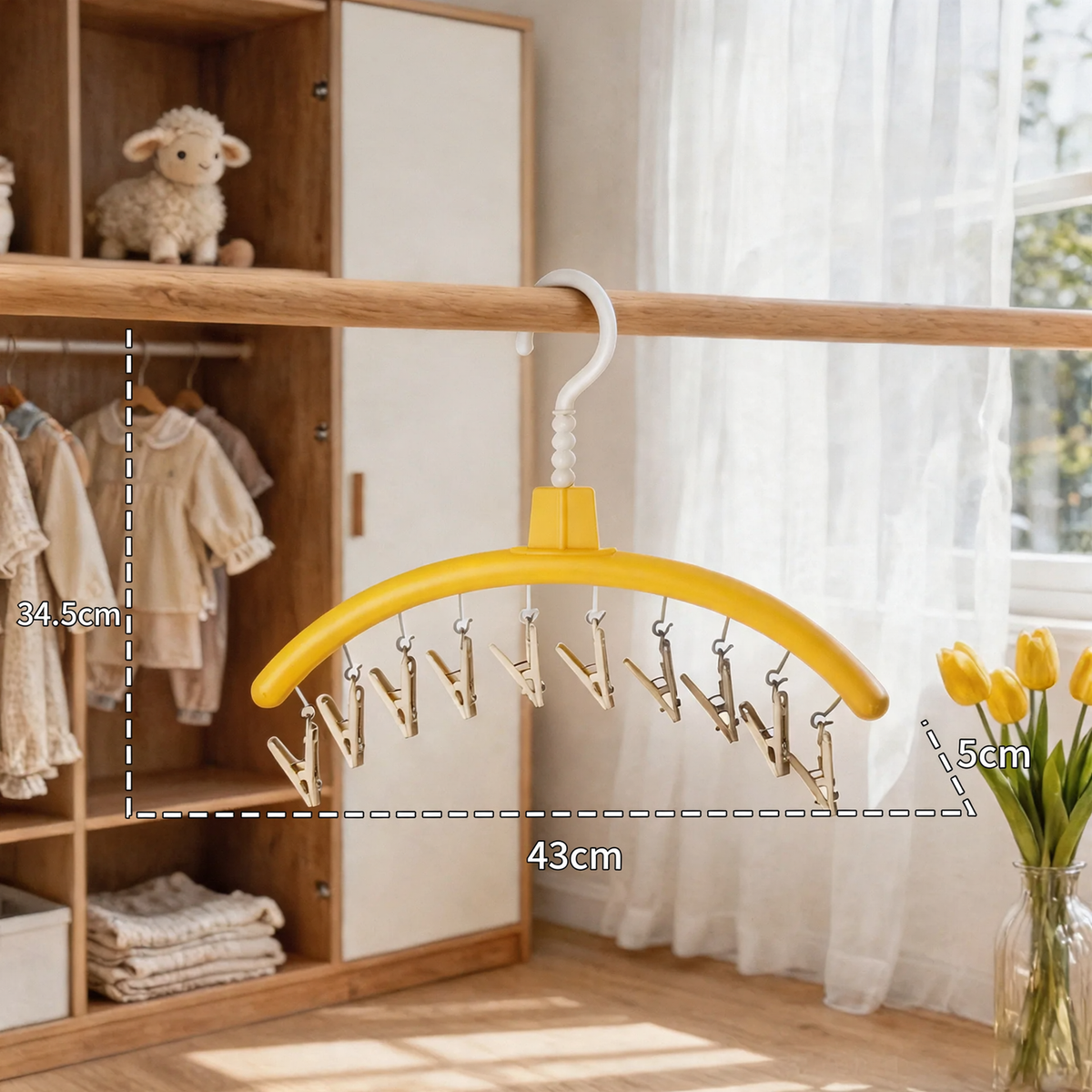 Christmas Tree Drying Rack with Clips