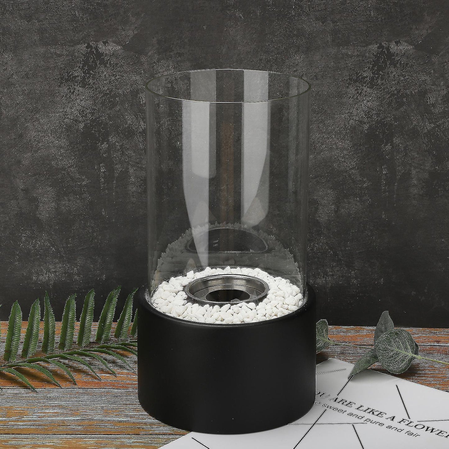 Classic Open-Flame Oil Table Lamp