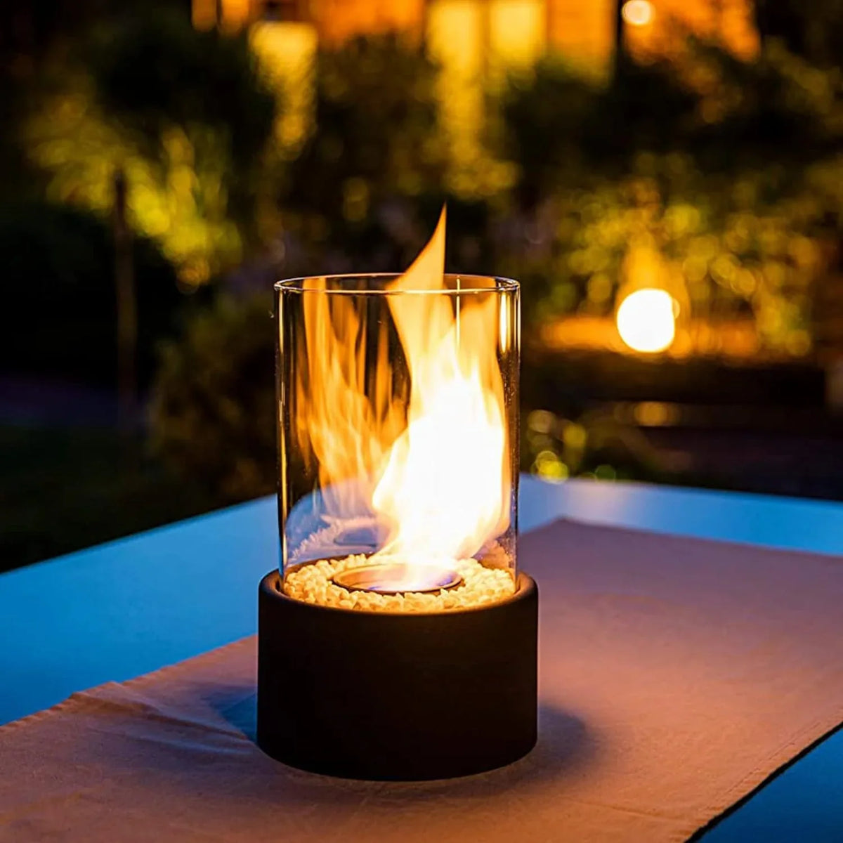 Classic Open-Flame Oil Table Lamp