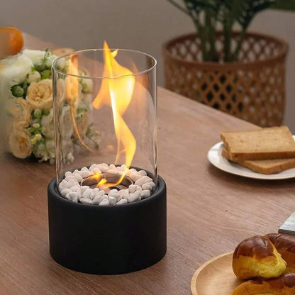 Classic Open-Flame Oil Table Lamp
