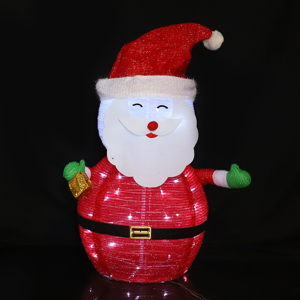 Collapsible Santa Claus with Timer - 70 cm