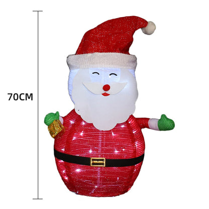 Collapsible Santa Claus with Timer - 70 cm