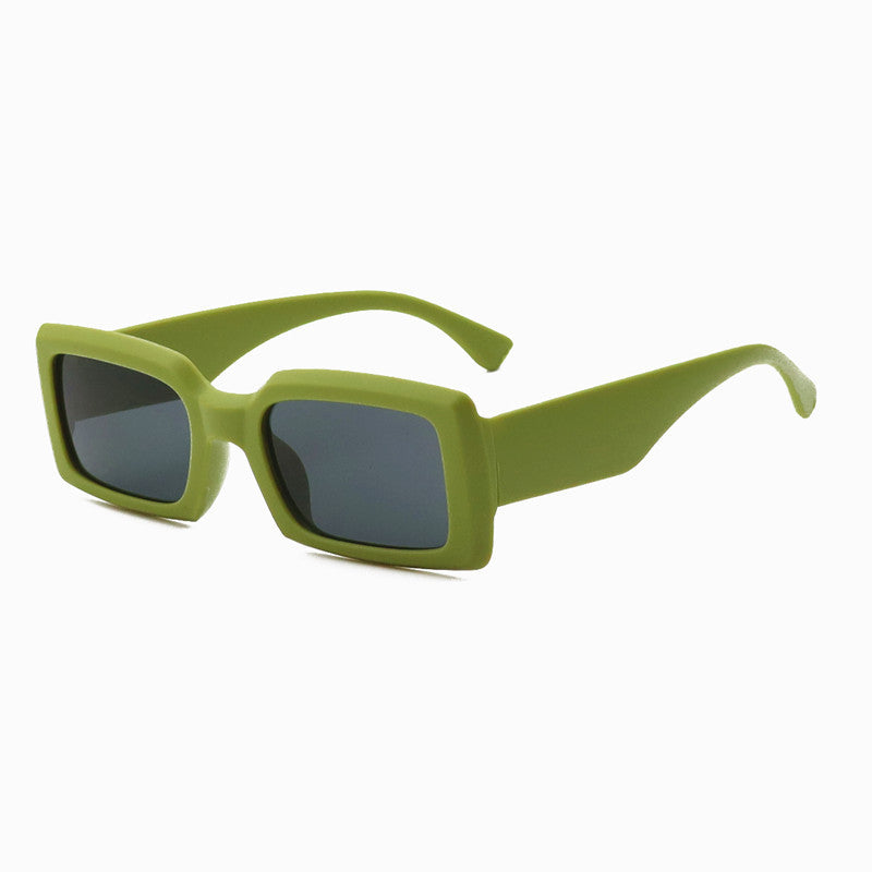 Contemporary Matte Square Sunglasses
