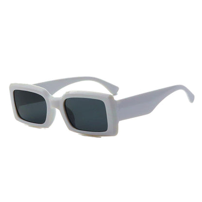 Contemporary Matte Square Sunglasses