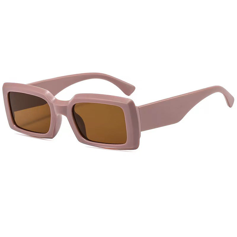 Contemporary Matte Square Sunglasses