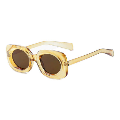 Contemporary Matte Square Sunglasses