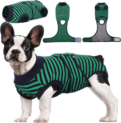 Custom Fit Dog Recovery Suit — Soft Fabric Postoperative Healing Garment