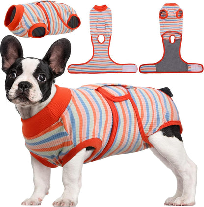 Custom Fit Dog Recovery Suit — Soft Fabric Postoperative Healing Garment