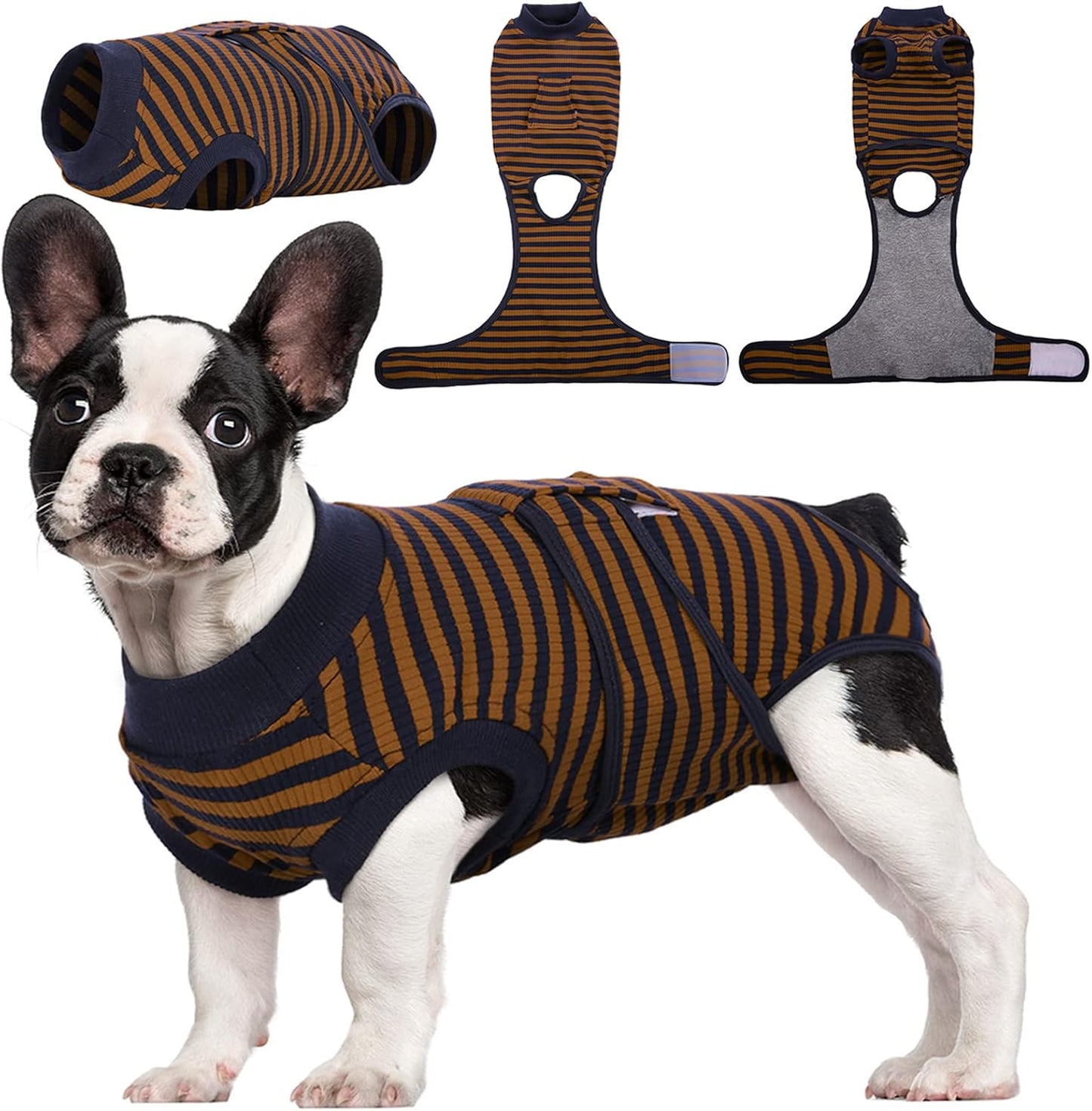 Custom Fit Dog Recovery Suit — Soft Fabric Postoperative Healing Garment